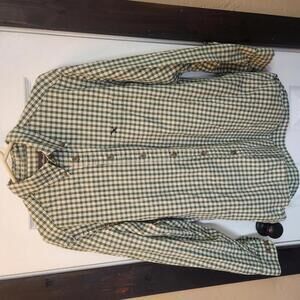 Eddie Bauer Men's Plaid Flannel Button-Up Shirt -Size Medium